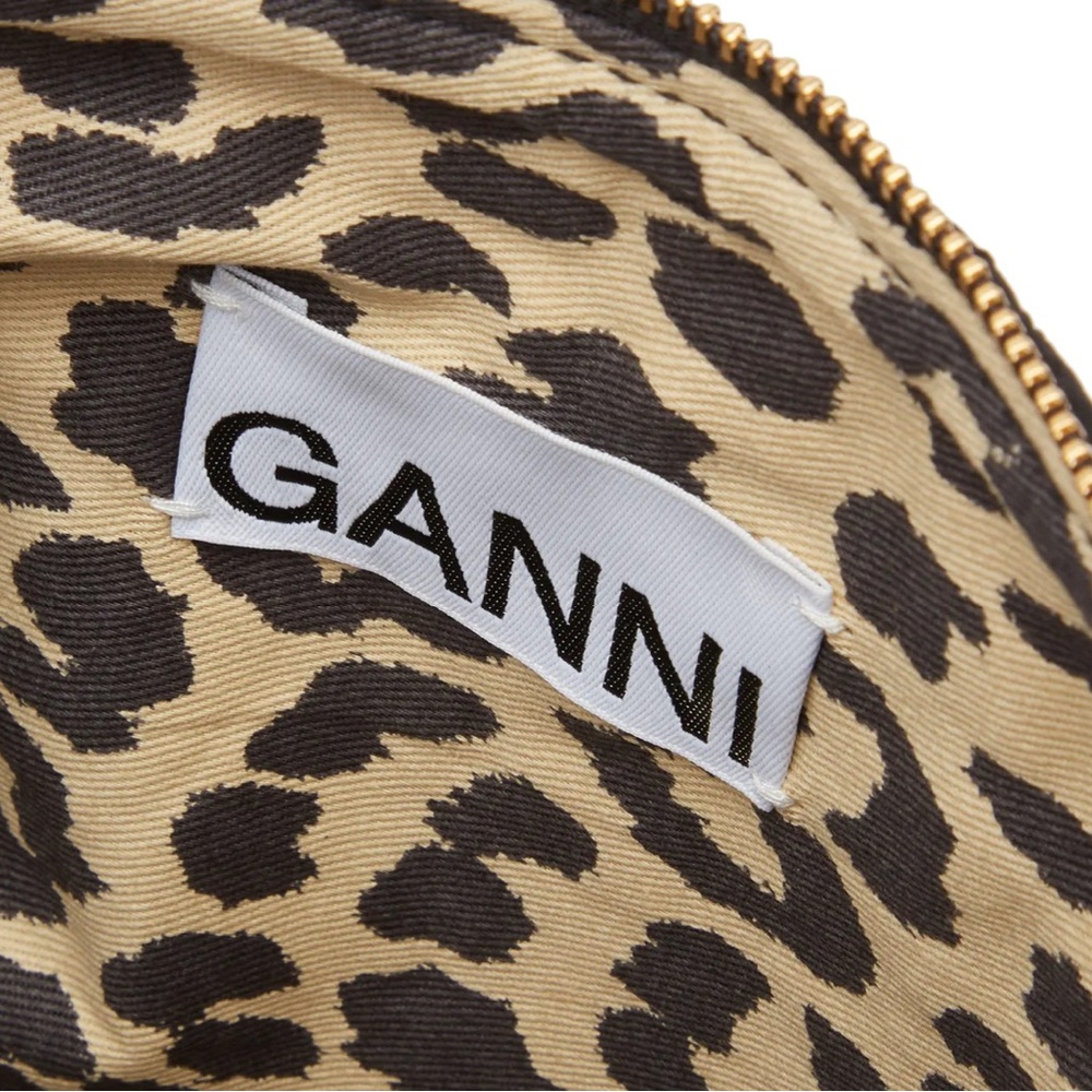 GANNI black medium satin butterfly pouch - Picture 3 of 9
